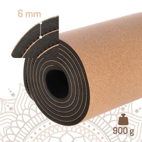 Mata do Jogi YM11 Cork TPE HMS - Antypoślizgowa, Eco-Friendly, 182x61 cm Mata do Jogi YM11 Cork TPE HMS - Antypoślizgowa, Eco-Friendly, 182x61 cm