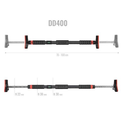 DD400 DRĄŻEK ROZPOROWY Z POZIOMICĄ Do ościeżnicy 70-100 CM HMS Podciąganie DD400 DRĄŻEK ROZPOROWY Z POZIOMICĄ Do ościeżnicy 70-100 CM HMS Podciąganie