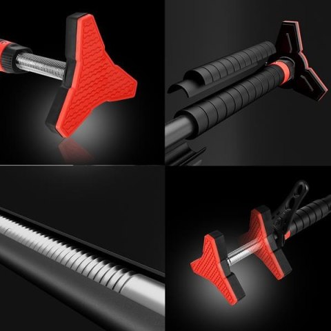 Drążek Rozporowy w Futrynę z Poziomicą 98-130 cm Trening Pleców i Brzucha Drążek Rozporowy w Futrynę z Poziomicą 98-130 cm Trening Pleców i Brzucha