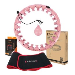 ZESTAW HULA HOP HHW01 PINK + PAS BR163 RED HMS