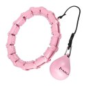 HULA HOP HHW02 LIGHT PINK + PAS WYSZCZUPLAJĄCY BR163 RED | Trening & Masaż
