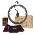 ZESTAW HULA HOP HHW06 BLACK + PAS WYSZCZUPLAJĄCY BR163 RED HMS