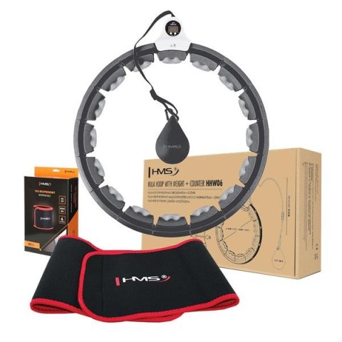 ZESTAW HULA HOP HHW06 BLACK + PAS WYSZCZUPLAJĄCY BR163 RED HMS ZESTAW HULA HOP HHW06 BLACK + PAS WYSZCZUPLAJĄCY BR163 RED HMS