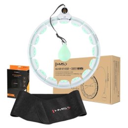 ZESTAW HULA HOP HHW06 GREEN + PAS WYSZCZUPLAJĄCY BR163 BLACK HMS