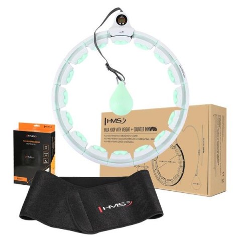 ZESTAW HULA HOP HHW06 GREEN + PAS WYSZCZUPLAJĄCY BR163 BLACK HMS ZESTAW HULA HOP HHW06 GREEN + PAS WYSZCZUPLAJĄCY BR163 BLACK HMS