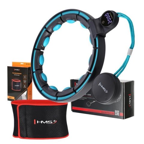 ZESTAW HULA HOP MAGNETYCZNY BLACK/TURQUOISE HHM17 Z LICZNIKIEM HMS + PAS WYSZCZUPLAJĄCY BR163 RED ZESTAW HULA HOP MAGNETYCZNY BLACK/TURQUOISE HHM17 Z LICZNIKIEM HMS + PAS WYSZCZUPLAJĄCY BR163 RED