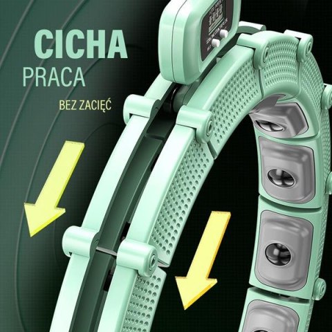 ZESTAW HULA HOP MAGNETYCZNY GREEN HHM14 Z LICZNIKIEM HMS + PAS WYSZCZUPLAJĄCY BR163 BLACK ZESTAW HULA HOP MAGNETYCZNY GREEN HHM14 Z LICZNIKIEM HMS + PAS WYSZCZUPLAJĄCY BR163 BLACK