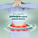 ZESTAW HULA HOP MAGNETYCZNY GREEN HHM14 Z LICZNIKIEM HMS + PAS WYSZCZUPLAJĄCY BR163 BLACK
