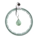 ZESTAW HULA HOP MAGNETYCZNY GREEN HHM15 Z LICZNIKIEM HMS + PAS WYSZCZUPLAJĄCY BR163 RED