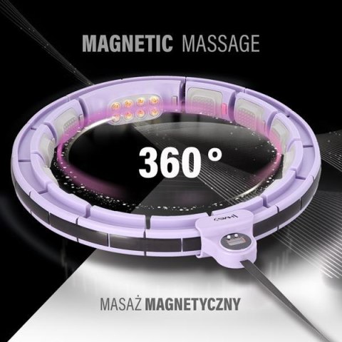 ZESTAW HULA HOP MAGNETYCZNY VIOLET HHM13 Z LICZNIKIEM HMS + PAS WYSZCZUPLAJĄCY BR163 RED ZESTAW HULA HOP MAGNETYCZNY VIOLET HHM13 Z LICZNIKIEM HMS + PAS WYSZCZUPLAJĄCY BR163 RED