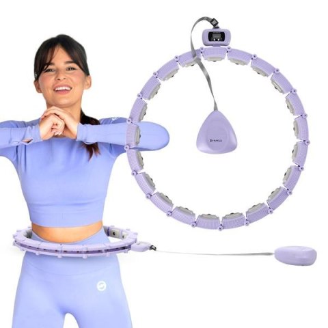 ZESTAW HULA HOP MAGNETYCZNY VIOLET HHM14 Z LICZNIKIEM HMS + PAS WYSZCZUPLAJĄCY BR163 BLACK ZESTAW HULA HOP MAGNETYCZNY VIOLET HHM14 Z LICZNIKIEM HMS + PAS WYSZCZUPLAJĄCY BR163 BLACK