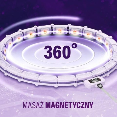 ZESTAW HULA HOP MAGNETYCZNY VIOLET HHM14 Z LICZNIKIEM HMS + PAS WYSZCZUPLAJĄCY BR163 BLACK ZESTAW HULA HOP MAGNETYCZNY VIOLET HHM14 Z LICZNIKIEM HMS + PAS WYSZCZUPLAJĄCY BR163 BLACK