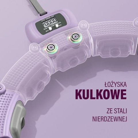 ZESTAW HULA HOP MAGNETYCZNY VIOLET HHM14 Z LICZNIKIEM HMS + PAS WYSZCZUPLAJĄCY BR163 BLACK ZESTAW HULA HOP MAGNETYCZNY VIOLET HHM14 Z LICZNIKIEM HMS + PAS WYSZCZUPLAJĄCY BR163 BLACK