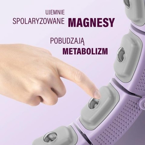 ZESTAW HULA HOP MAGNETYCZNY VIOLET HHM14 Z LICZNIKIEM HMS + PAS WYSZCZUPLAJĄCY BR163 BLACK ZESTAW HULA HOP MAGNETYCZNY VIOLET HHM14 Z LICZNIKIEM HMS + PAS WYSZCZUPLAJĄCY BR163 BLACK