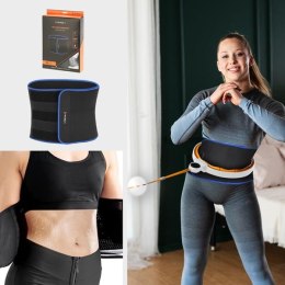 Zestaw Hula Hop Magnetyczny White/Orange Hhm21 Z Licznikiem Hms + Pas Wyszczuplający Br1313