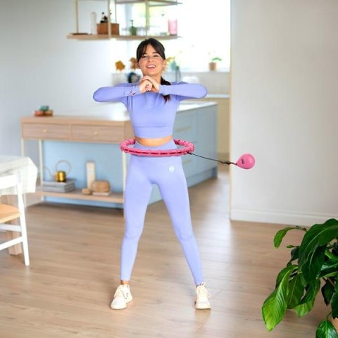 Zestaw Hula Hop OHA02 Pink + Pas BR160 One Fitness – Wyszczuplanie i Masaż Zestaw Hula Hop OHA02 Pink + Pas BR160 One Fitness – Wyszczuplanie i Masaż