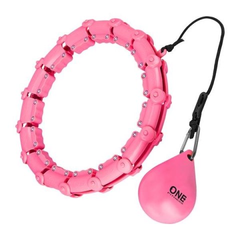 Zestaw Hula Hop OHA02 Pink + Pas BR160 One Fitness – Wyszczuplanie i Masaż Zestaw Hula Hop OHA02 Pink + Pas BR160 One Fitness – Wyszczuplanie i Masaż