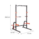 Stojak Wielofunkcyjny PWS08 HMS–Trening Siłowy Stabilne, Masywwne do 200kg