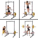 Stojak Wielofunkcyjny PWS08 HMS–Trening Siłowy Stabilne, Masywwne do 200kg