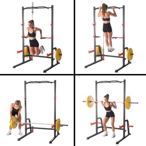 Stojak Wielofunkcyjny PWS08 HMS–Trening Siłowy Stabilne, Masywwne do 200kg Stojak Wielofunkcyjny PWS08 HMS–Trening Siłowy Stabilne, Masywwne do 200kg