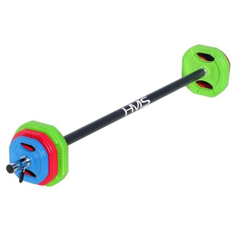 SBP20 Sztanga fitness 20 kg HMS chromowana z gumowanymi talerzami SBP20 Sztanga fitness 20 kg HMS chromowana z gumowanymi talerzami