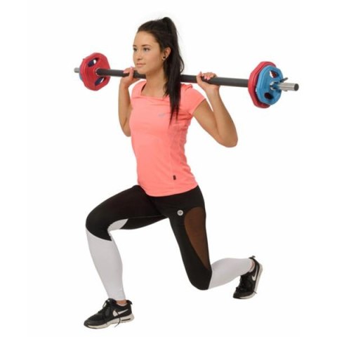 SBP20 Sztanga fitness 20 kg HMS chromowana z gumowanymi talerzami SBP20 Sztanga fitness 20 kg HMS chromowana z gumowanymi talerzami