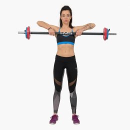 SBP20 Sztanga fitness 20 kg HMS chromowana z gumowanymi talerzami