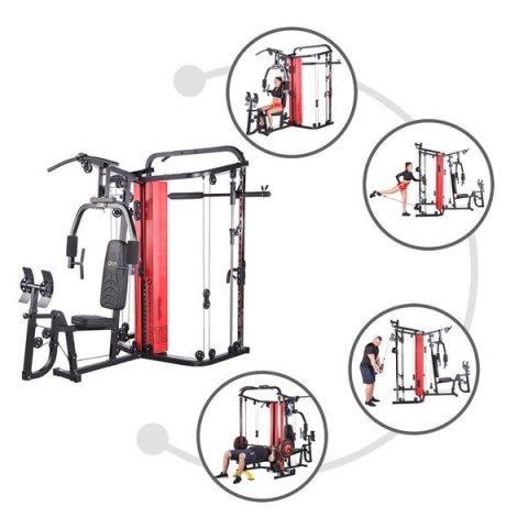 ATOM HMS Premium suwnica smith atlas do ćwiczeń z wyciągiem ATOM HMS Premium suwnica smith atlas do ćwiczeń z wyciągiem