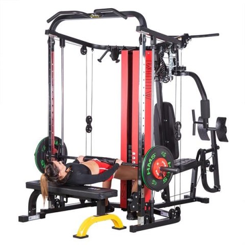 ATOM HMS Premium suwnica smith atlas do ćwiczeń z wyciągiem ATOM HMS Premium suwnica smith atlas do ćwiczeń z wyciągiem