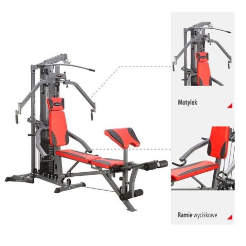 TYTAN 10R Atlas do ćwiczeń 90 kg HMS multi-stacja TYTAN 10R Atlas do ćwiczeń 90 kg HMS multi-stacja