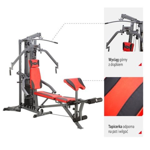 TYTAN 10R Atlas do ćwiczeń 90 kg HMS multi-stacja TYTAN 10R Atlas do ćwiczeń 90 kg HMS multi-stacja