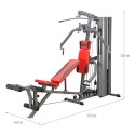 TYTAN 10R Atlas do ćwiczeń 90 kg HMS multi-stacja