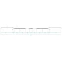 GCF700 Gryf olimpijski 20 kg 2200 mm HMS Premium z zaciskami RED