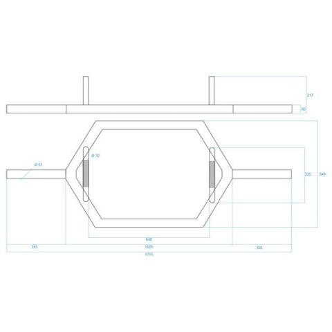 GHX02B GRYF HEKSAGONALNY 28KG 1700MM HMS GHX02B GRYF HEKSAGONALNY 28KG 1700MM HMS