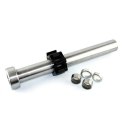 Gryf olimpijski GO320 HMS 1830 mm + zaciski Lock Jaw Black 14,8 kg
