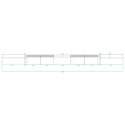 Gryf olimpijski GO320 HMS 1830 mm + zaciski Lock Jaw Black 14,8 kg