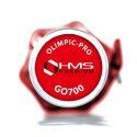 Gryf olimpijski GO700 HMS 2200 mm 20 kg + zaciski Lock Jaw RED