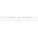 Gryf olimpijski GO700 HMS 2200 mm 20 kg + zaciski Lock Jaw RED