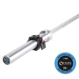Gryf olimpijski GO900 20kg 2200mm z zaciskami Lock Jaw HMS PREMIUM