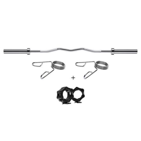 GOL200 Gryf łamany olimpijski 1500mm 13.5kg HMS PREMIUM + zaciski GOL200 Gryf łamany olimpijski 1500mm 13.5kg HMS PREMIUM + zaciski