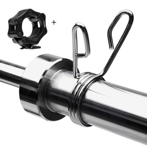GOL200 Gryf łamany olimpijski 1500mm 13.5kg HMS PREMIUM + zaciski GOL200 Gryf łamany olimpijski 1500mm 13.5kg HMS PREMIUM + zaciski