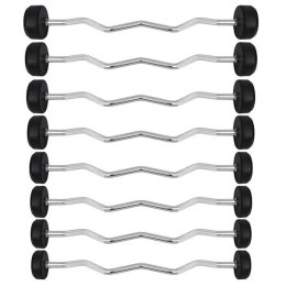 GSL 10 – Sztanga / Gryf Stały Łamany Gumowany 10 kg HMS