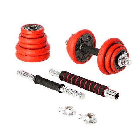SGGX20 Sztangielki Gumowane 20kg HMS –Wydajny Zestaw 2w1 dla Twojej Siłowni SGGX20 Sztangielki Gumowane 20kg HMS –Wydajny Zestaw 2w1 dla Twojej Siłowni