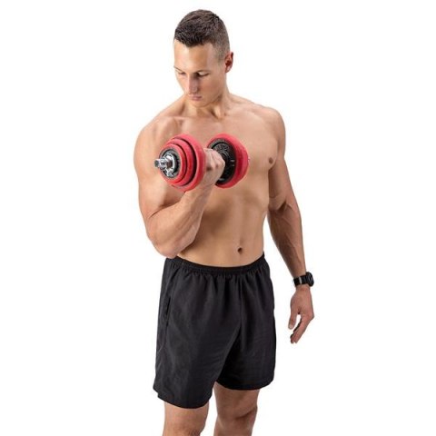 SGGX20 Sztangielki Gumowane 20kg HMS –Wydajny Zestaw 2w1 dla Twojej Siłowni SGGX20 Sztangielki Gumowane 20kg HMS –Wydajny Zestaw 2w1 dla Twojej Siłowni