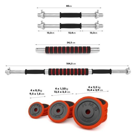 SGGX30 SZTANGIELKI GUMOWANE 30KG HMS SGGX30 SZTANGIELKI GUMOWANE 30KG HMS