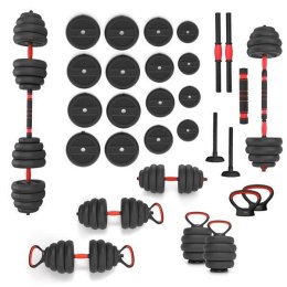 SGN140 PRO SET 6W1 ZESTAW CIĘŻARÓW 40KG HMS