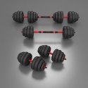 SGN140 PRO SET 6W1 ZESTAW CIĘŻARÓW 40KG HMS