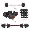 SGP30 Zestaw sztangielek 2x15kg + sztanga łączona HMS kompozyt