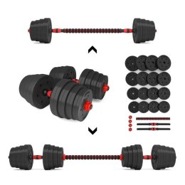 SGP30 Zestaw sztangielek 2x15kg + sztanga łączona HMS kompozyt