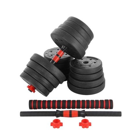 SGP30 Zestaw sztangielek 2x15kg + sztanga łączona HMS kompozyt SGP30 Zestaw sztangielek 2x15kg + sztanga łączona HMS kompozyt